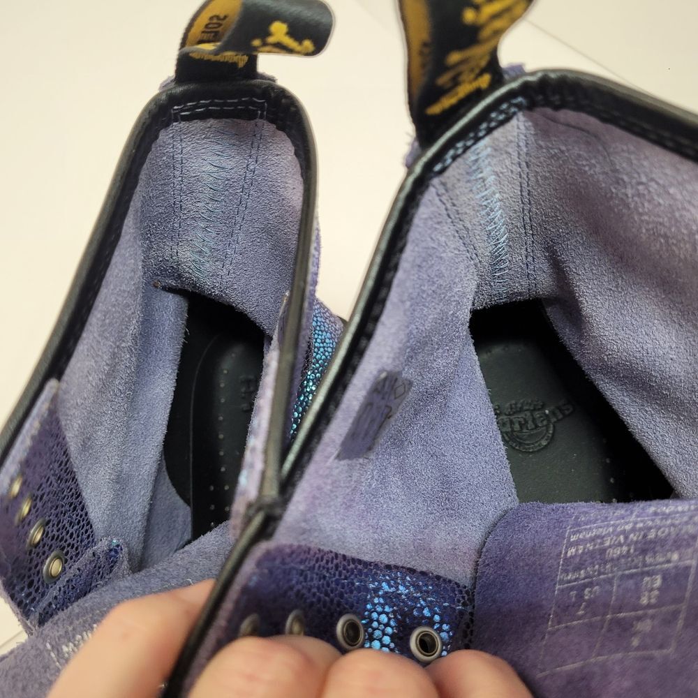 Dr. Martens Iridescent Purple Combat Boots - Women - Picture 7 of 8